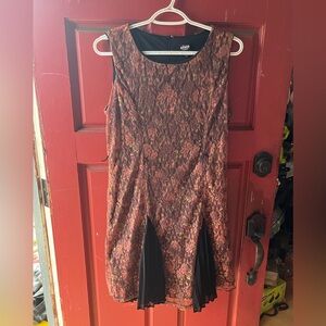 Disney Coco Floral Patterned Dress with Black Accents